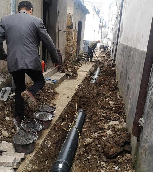 鎮消防工程九十村段施工中